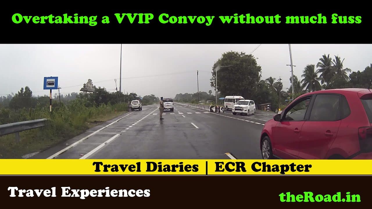 Overtaking VVIP Convoy | ECR | East Coast Road | Mahabalipuram