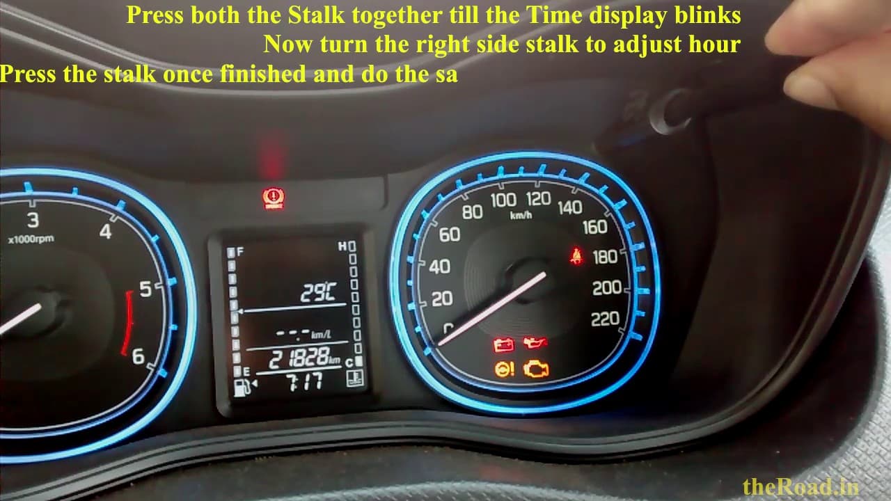 How to Chage the Instrument Cluster Time | How To Videos