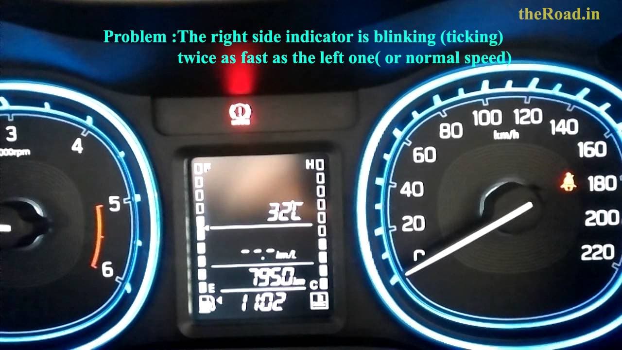 Solution to why Brezza Indicator Blinks/ticks faster,double speed than normal