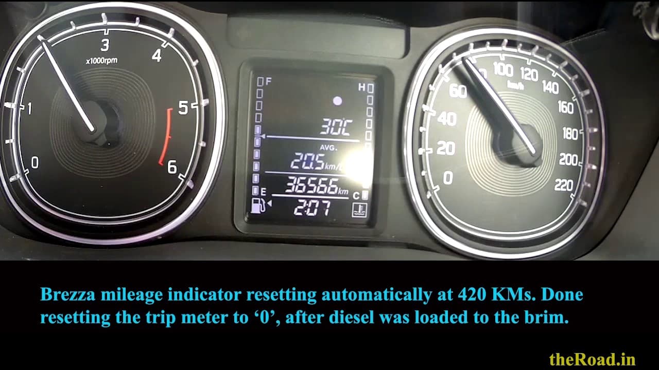 Vitara Brezza Mileage Resetting Automatically I char sau bees | 420