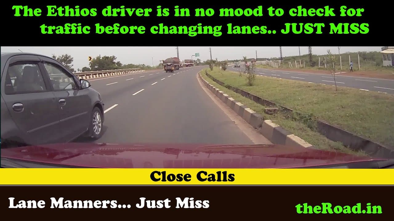 Close Call | No Lane Manners | Looks like he owns the road |