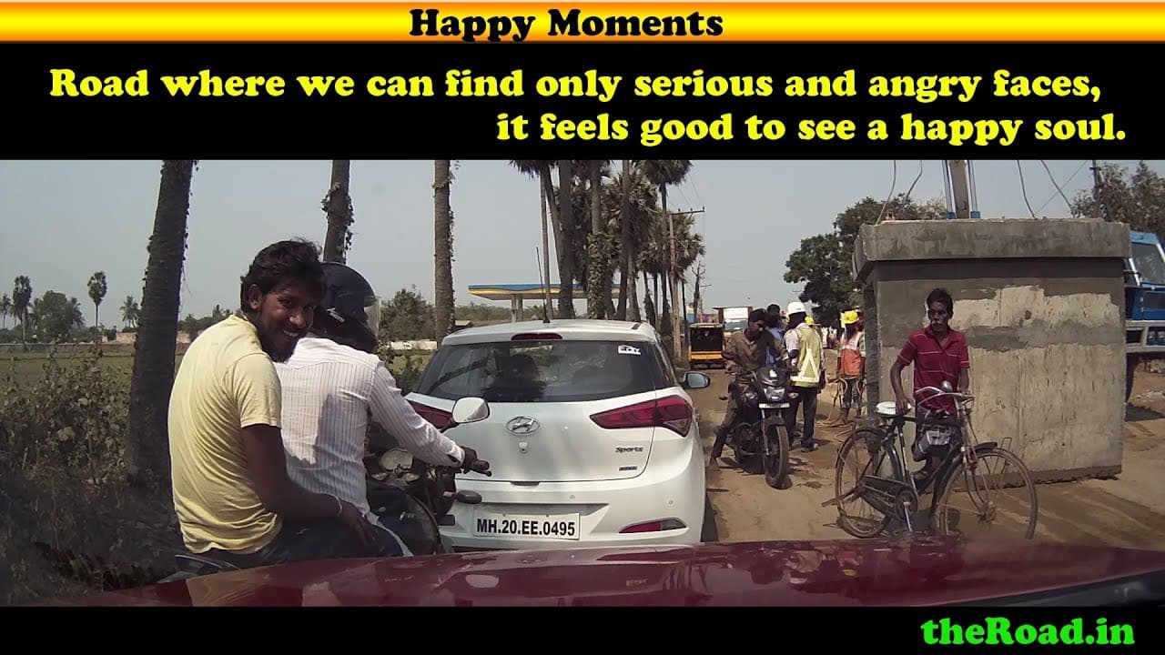 Happy Face | Rare occurance on Road | Nice to see a happy face