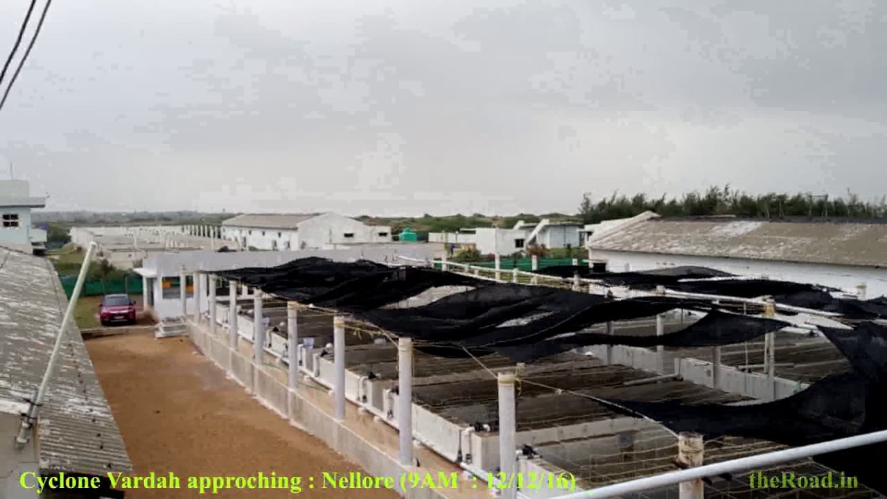 Cyclone Vardah Approching Nellore Coast