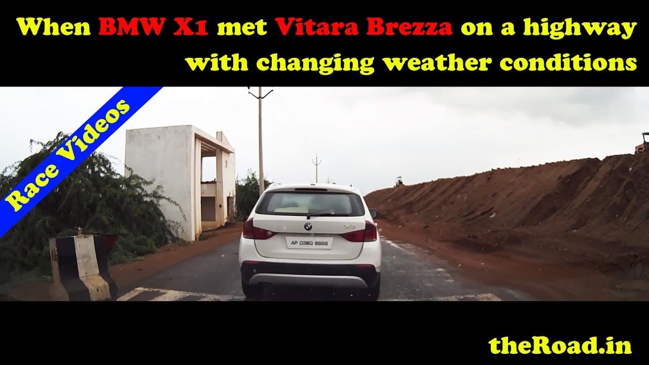 When BMW X1 met Brezza on a highway | Part 1 | Unpredictable Weather