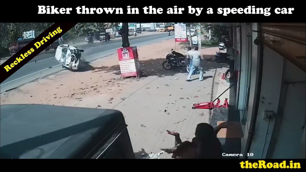 Accident caught on CCTV Camera  | Bike accidents