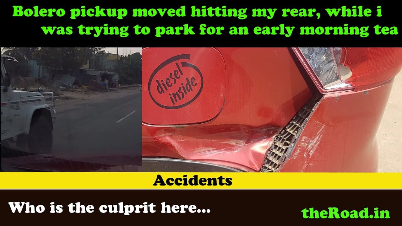 Accident | Early Morning tea stop gone bad |