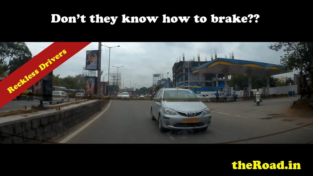 Rear end collision | Etios failed to brake and hitting Brezza rear end